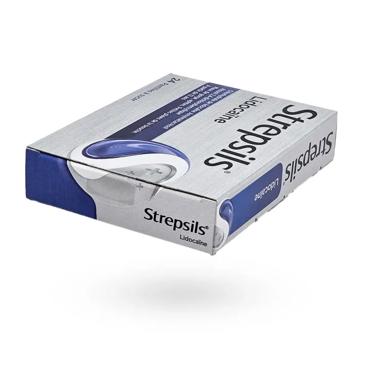 Strepsils lidocaïne maux de gorge aphtes 24 pastilles à sucer | Pharmacie en ligne