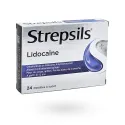 Strepsils Lidocaïne 24 pastilles à sucer maux de gorge