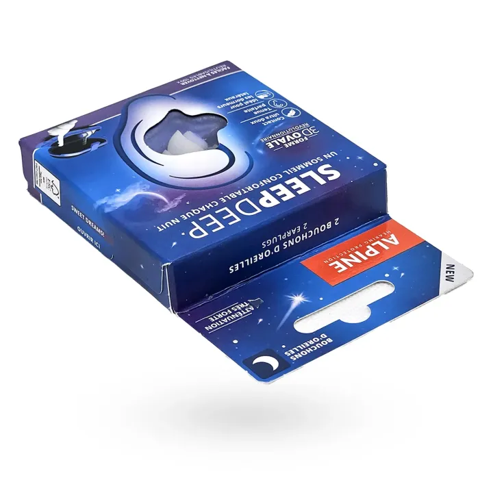 Alpine SleepDeep taille M – Bouchons d’oreilles sommeil anti-bruit 27 dB | Pharmacie en ligne