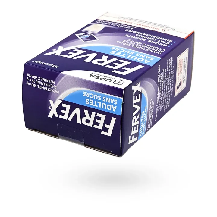 Fervex adultes sans sucre rhume état grippal 8 sachets | Pharmacie en ligne