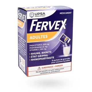 Fervex adulte 8 sachets de granulés