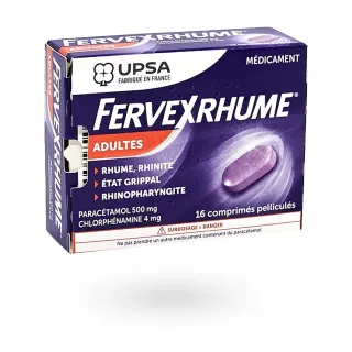 Fervex Rhume adultes UPSA 16 comprimés
