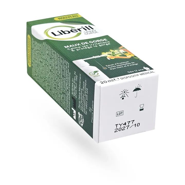 Libérill Spray Gorge Maux de Gorge 20 ml – Soulagement des irritations | Pharmacie en ligne