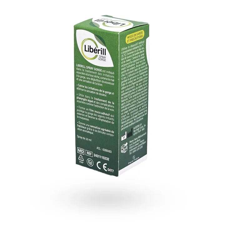 Libérill Spray Gorge Maux de Gorge 20 ml – Soulagement des irritations | Pharmacie en ligne