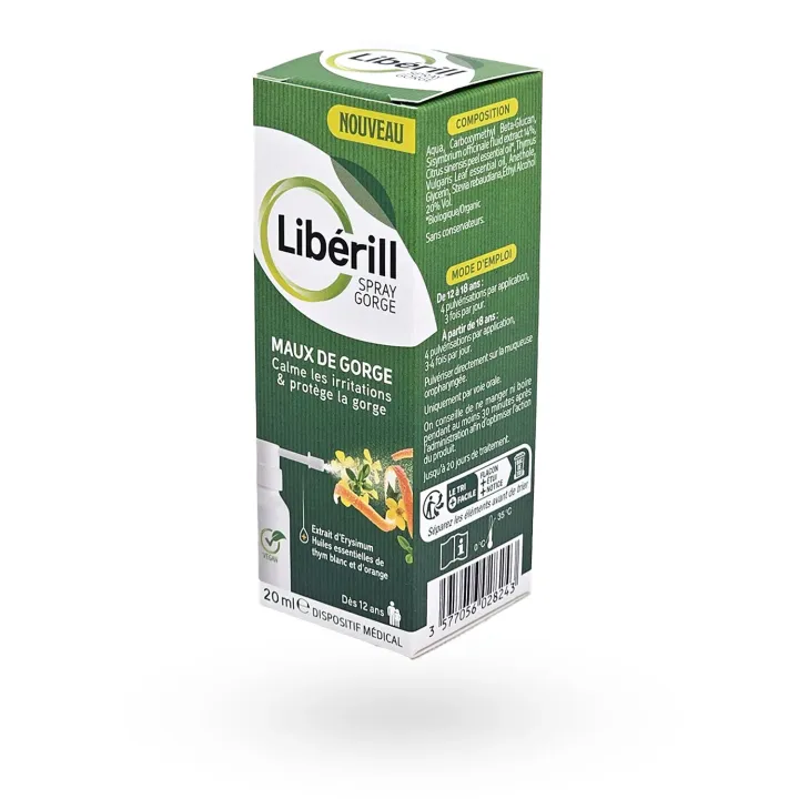 Libérill Spray Gorge Maux de Gorge 20 ml – Soulagement des irritations | Pharmacie en ligne