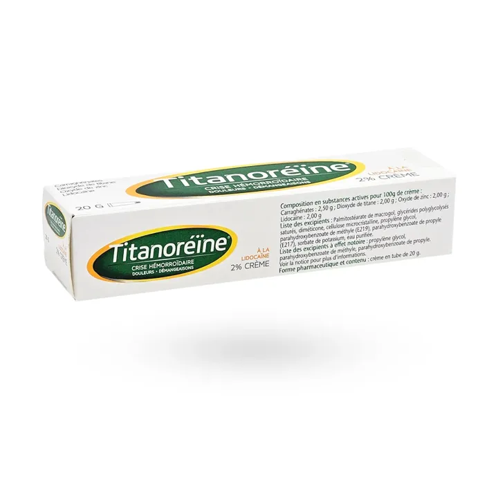 Titanoréïne Lidocaïne 2 % Crème – Soulagement des hémorroïdes | Pharmacie en ligne