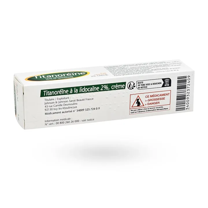 Titanoréïne Lidocaïne 2 % Crème – Soulagement des hémorroïdes | Pharmacie en ligne