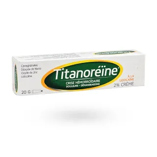 Titanoréïne lidocaïne 2% crème 20 g