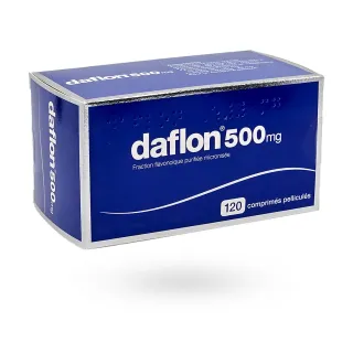 Daflon 500 mg troubles veineux 120 comprimés