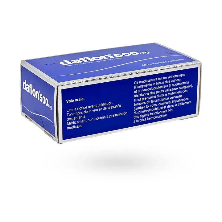 Daflon 500 mg 60 comprimés troubles veineux | Pharmacie en ligne