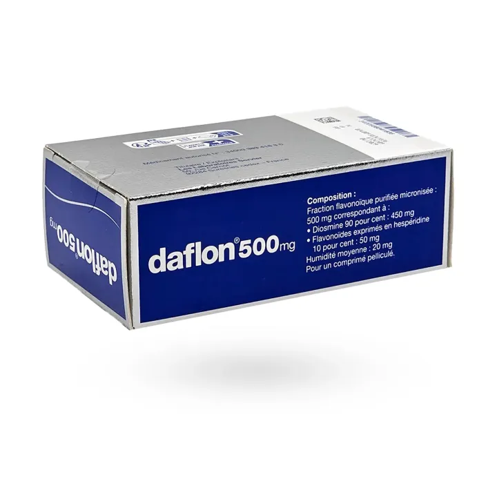 Daflon 500 mg 60 comprimés troubles veineux | Pharmacie en ligne