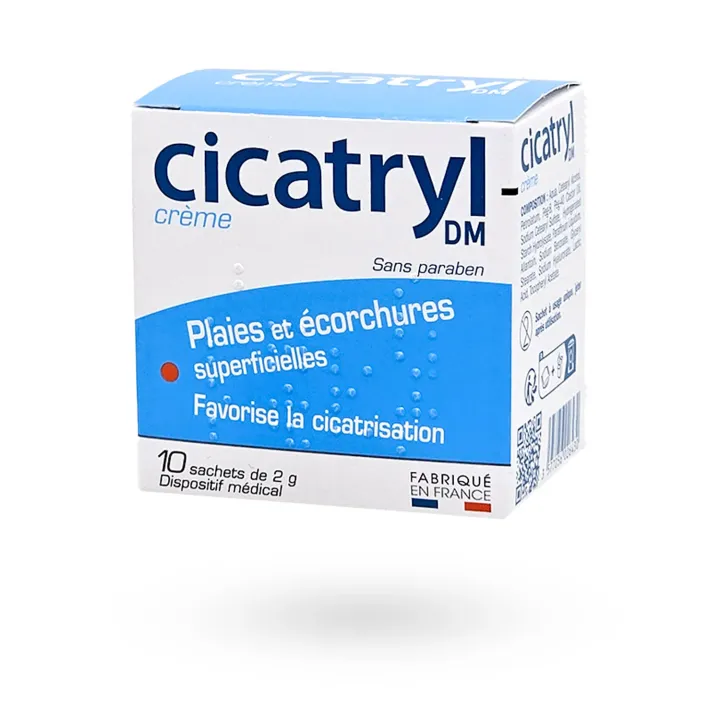Cicatryl DM – Crème cicatrisante plaies superficielles (10 sachets) | Pharmacie en ligne