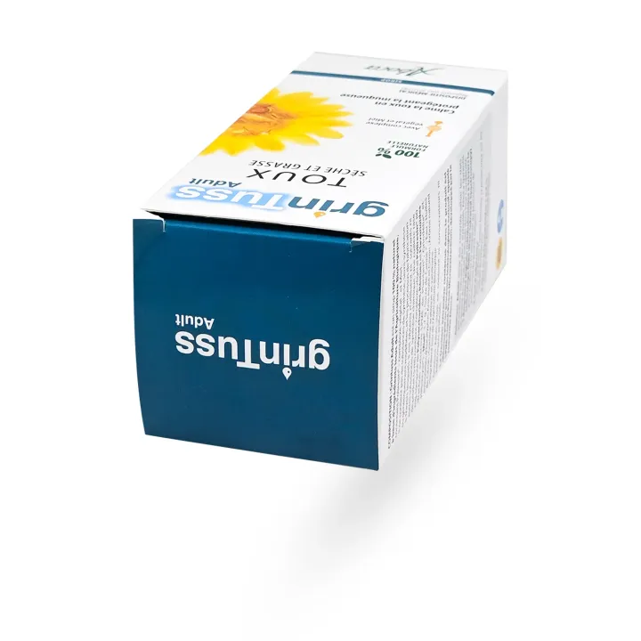 Grintuss Sirop Adultes – Sirop naturel contre la toux sèche et grasse 180 g | Pharmacie en ligne