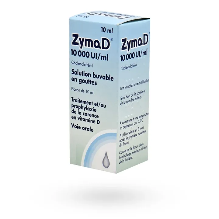 ZymaD 10000 Ul/ml flacon de 10 ml carences vitamines D | Pharmacie en ligne