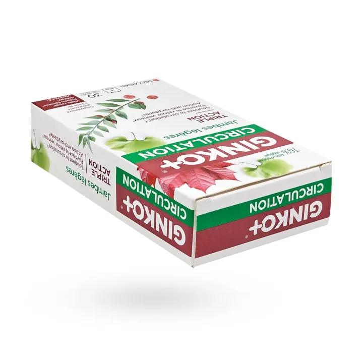 Ginko+ Circulation jambes légères Triple action 30 comprimés | Pharmacie en ligne