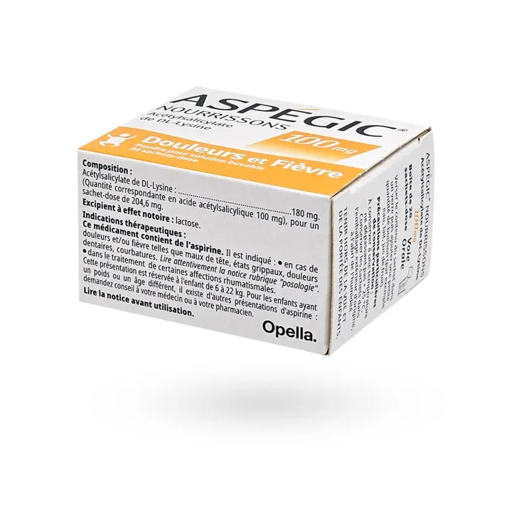 Aspégic Nourrissons 100 mg – Douleur et Fièvre Enfant | Pharmacie en ligne