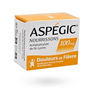 Aspégic nourrissons 100 mg 20 sachets