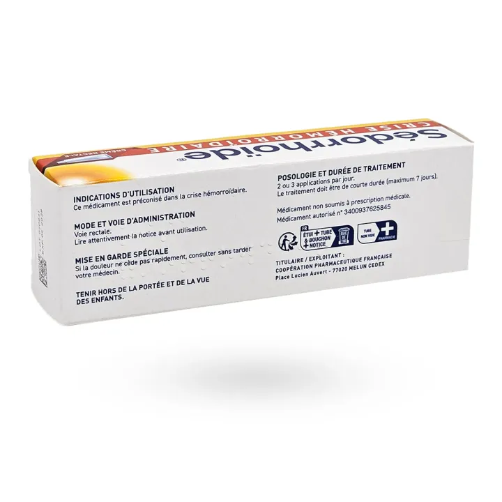 Sédorrhoïde crème hémorroïdes 30 g - Crise hémorroïdaire | Pharmacie en ligne