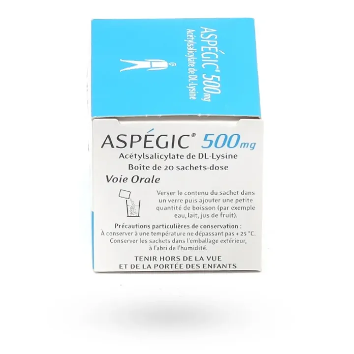 Aspégic 500 mg (20 sachets) – Douleur & Fièvre | Pharmacie en ligne