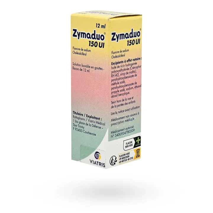 Zymaduo 150 UI nourrisson – Vitamine D3 et fluor | Pharmacie en ligne