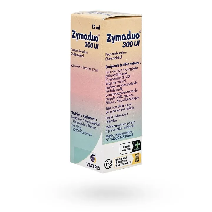 Zymaduo 300 UI nourrissons – Vitamine D3 et fluor bébé | Pharmacie en ligne