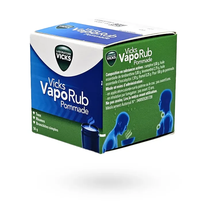 Vicks VapoRub pommade 50 g – Décongestionnant rhume et toux | Pharmacie en ligne