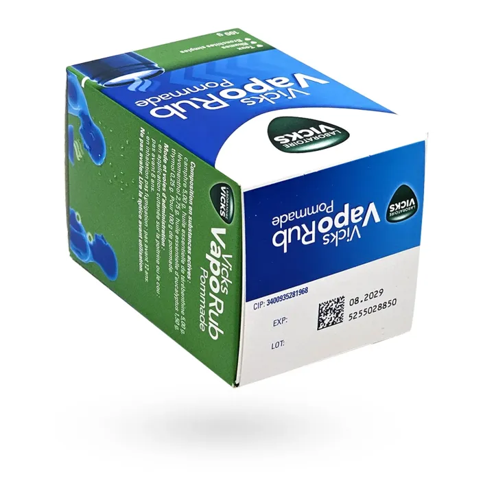 Vicks VapoRub pommade 100 g – Décongestionnant rhume et toux | Pharmacie en ligne
