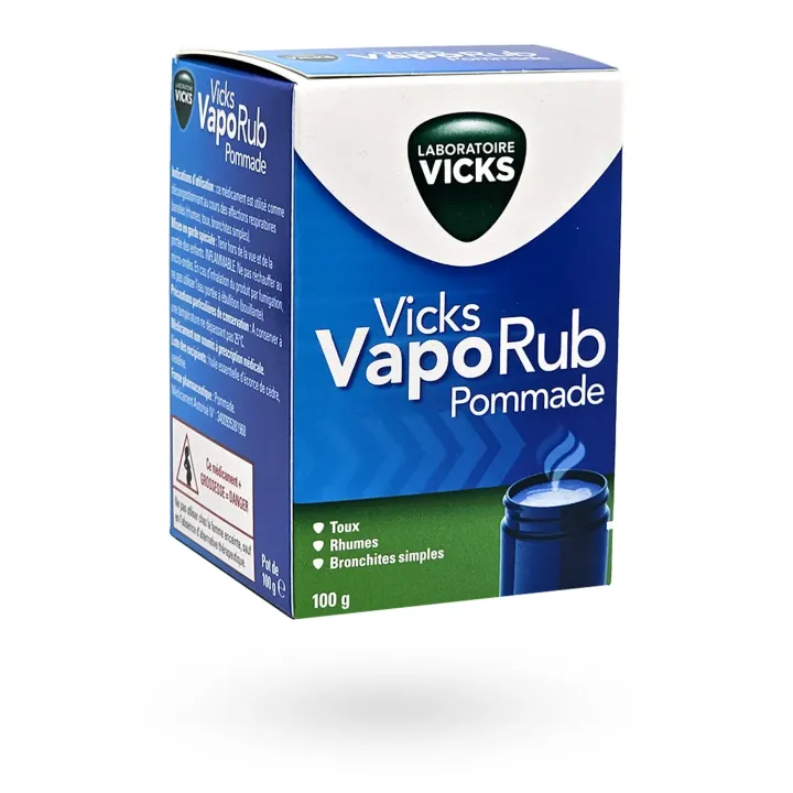 Vicks VapoRub pommade 100 g – Décongestionnant rhume et toux | Pharmacie en ligne
