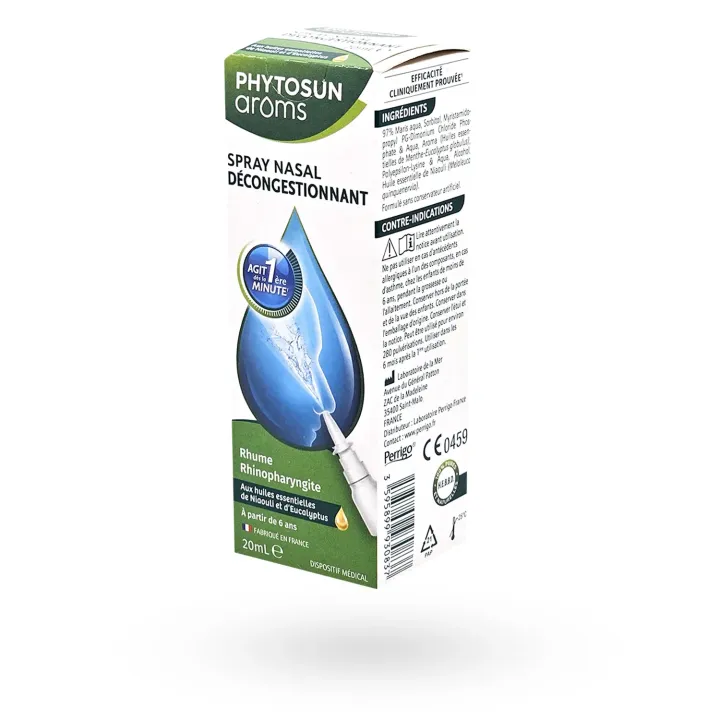 Spray nasal décongestionnant Phytosun Arôms 20 ml | Pharmacie en ligne