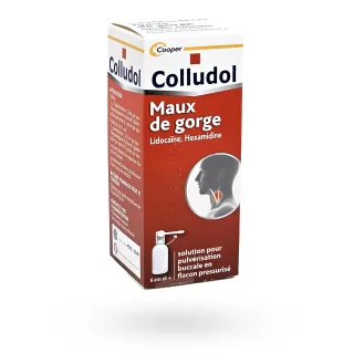 Colludol maux de gorge collutoire pour pulvérisation buccale 30 ml