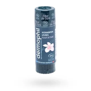 Stick lèvres Dermophil hydratation lèvres Fleur de tiaré BIO 4 g