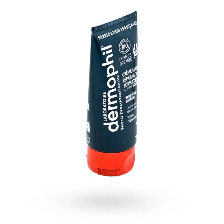 Dermophil Crème Mains Réparation Forte BIO 75 & 200 ml – Soin mains sèches et abîmées | Pharmacie en ligne