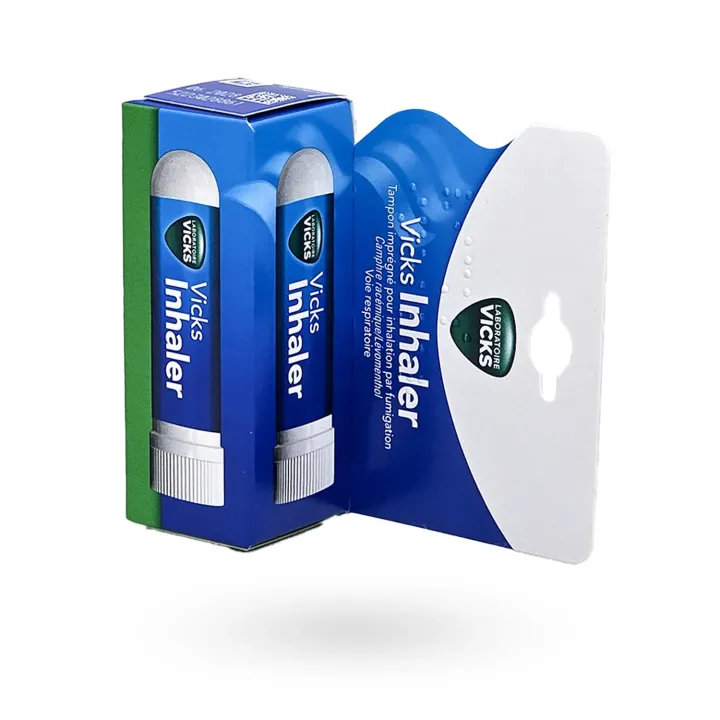 Vicks Inhaler tampon imprégné – Décongestionnant nasal efficace contre le rhume | Pharmacie en ligne