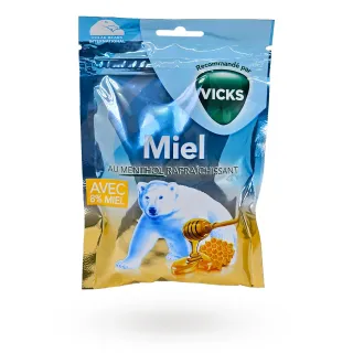Vicks bonbons au miel et menthol rafraîchissant 72 g