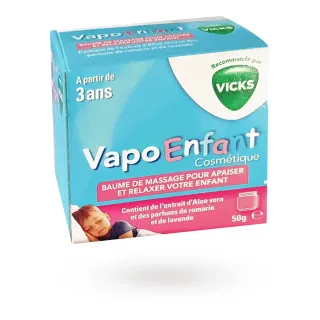 Vicks Vapo Enfant baume massage apaisant relaxant 50 g