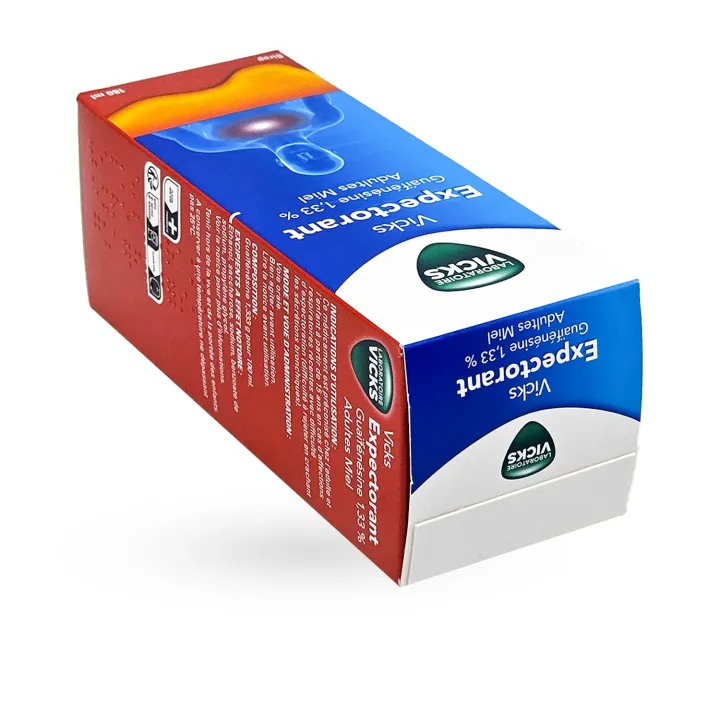 Vicks Expectorant Sirop Adultes Miel 180 ml – Traitement de la toux grasse | Pharmacie en ligne