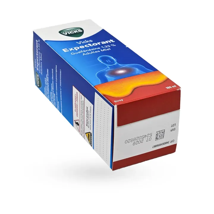 Vicks Expectorant Sirop Adultes Miel 180 ml – Traitement de la toux grasse | Pharmacie en ligne