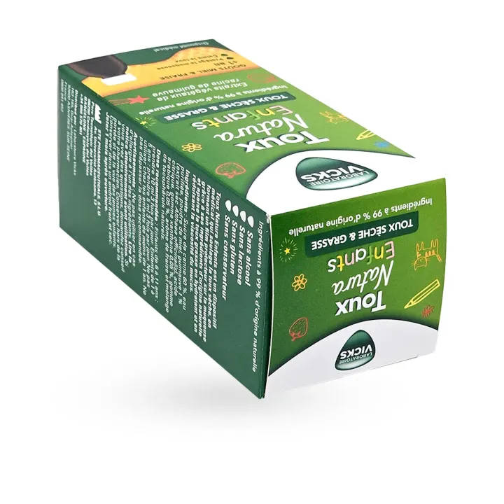 Vicks Toux Natura Enfants sirop toux sèche & grasse miel fraise 140 ml – Dès 1 an | Pharmacie en ligne