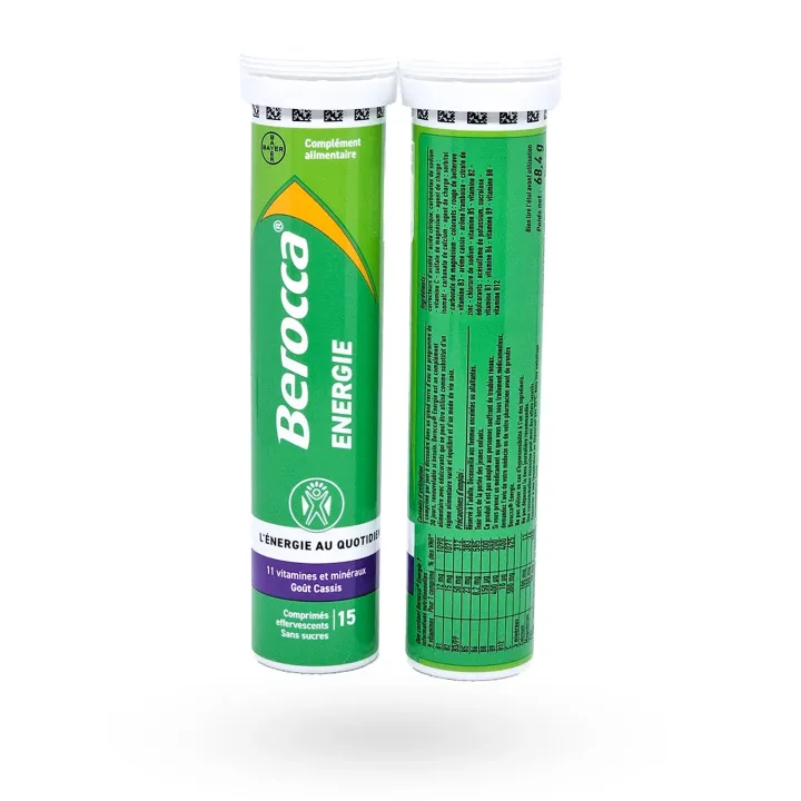 Berocca Énergie Cassis sans sucres 30 comprimés effervescents – Multivitamines fatigue adulte | Pharmacie en ligne