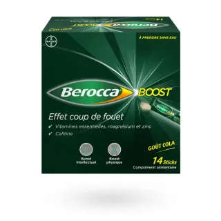 Berocca Boost effet coup de fouet 14 sticks cola