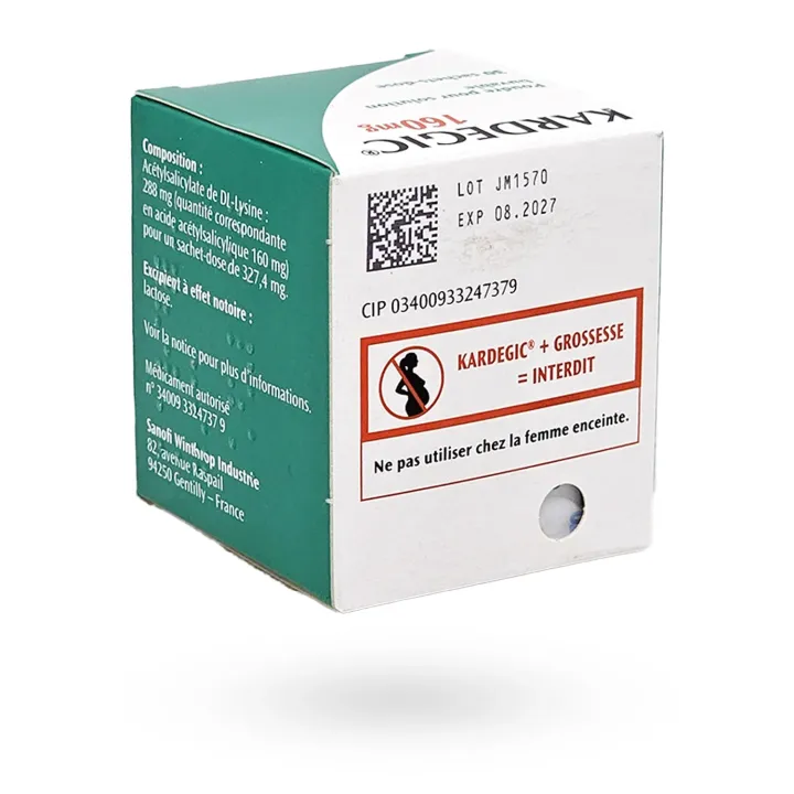Kardegic 160 mg – Anti-thrombotique à l’aspirine pour affections cardiovasculaires | Pharmacie en ligne