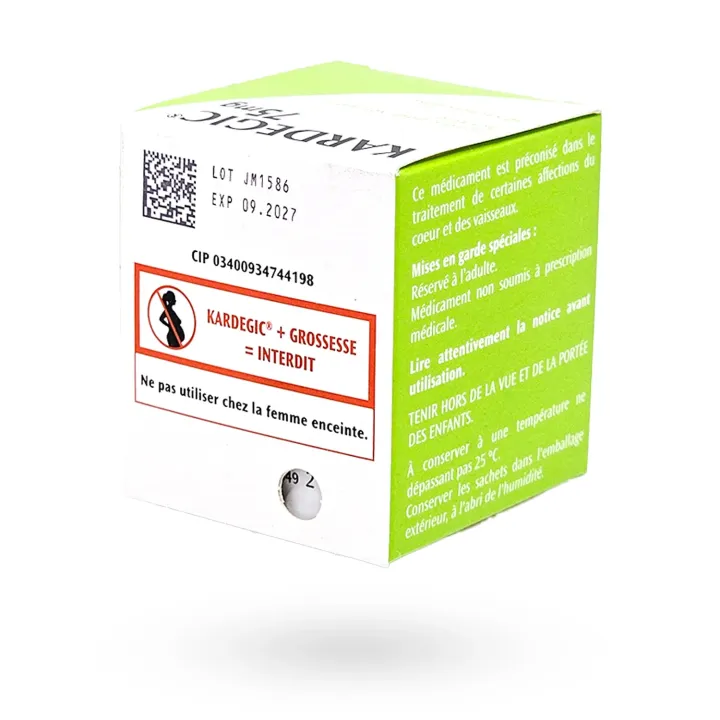 Kardegic 75 mg 30 sachets affections du cœur | Pharmacie en ligne