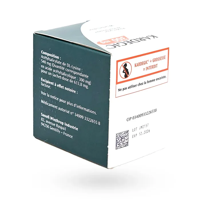 Kardegic 300 mg affections du cœur 30 sachets | Pharmacie en ligne