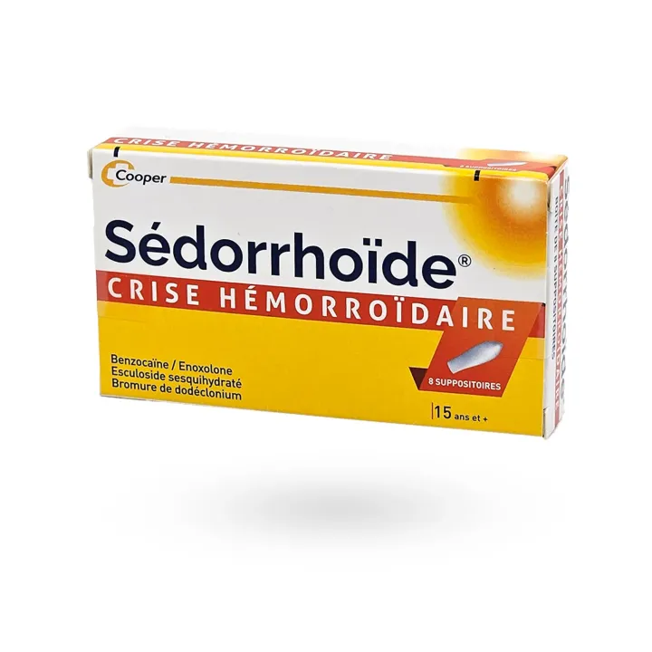 Sédorrhoïde crise hémorroïdaire 8 suppositoires – Traitement local des hémorroïdes | Pharmacie en ligne
