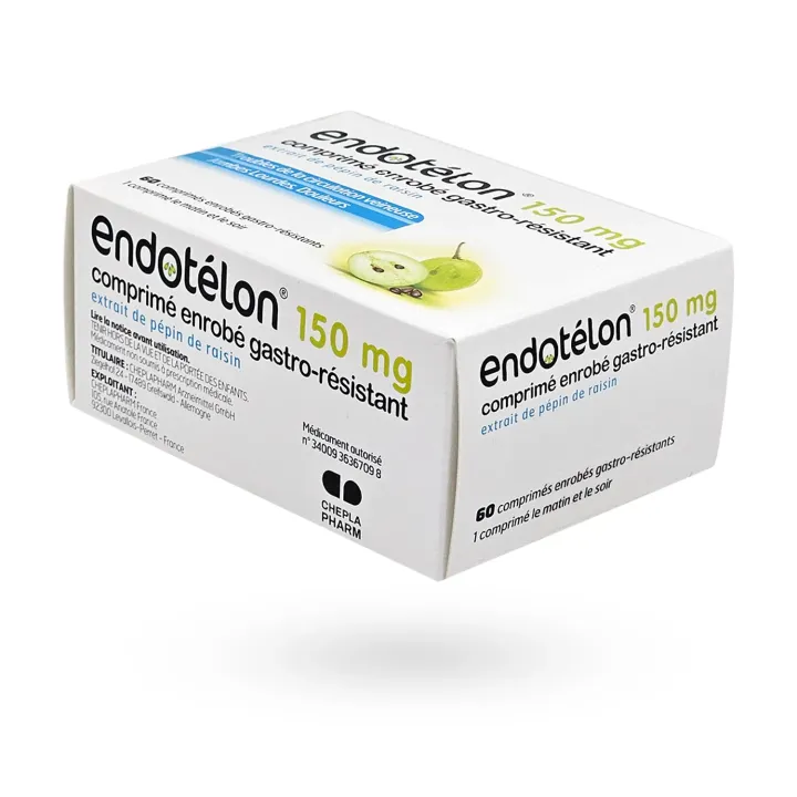 Endotélon 150 mg – Jambes lourdes et circulation veineuse | Veinotonique à base de raisin – Pharmacie en ligne