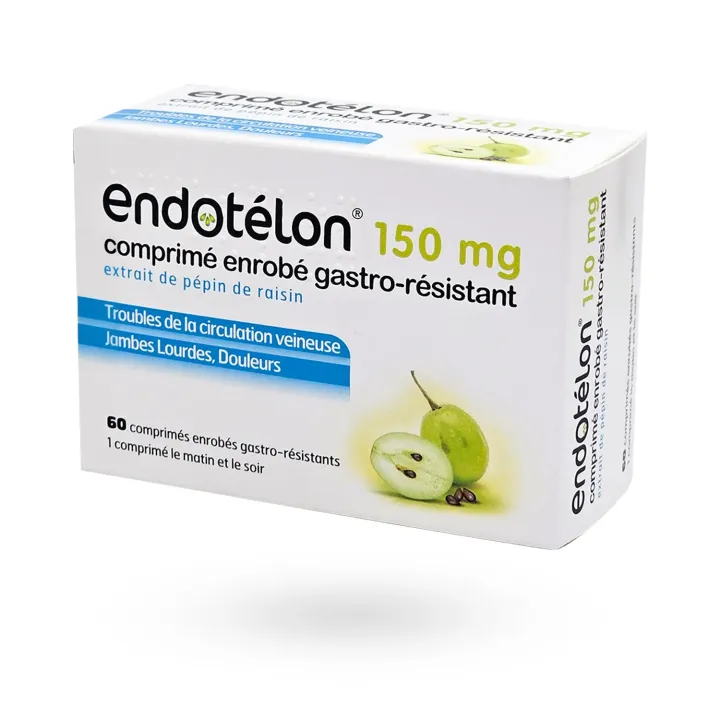 Endotélon 150 mg – Jambes lourdes et circulation veineuse | Veinotonique à base de raisin – Pharmacie en ligne