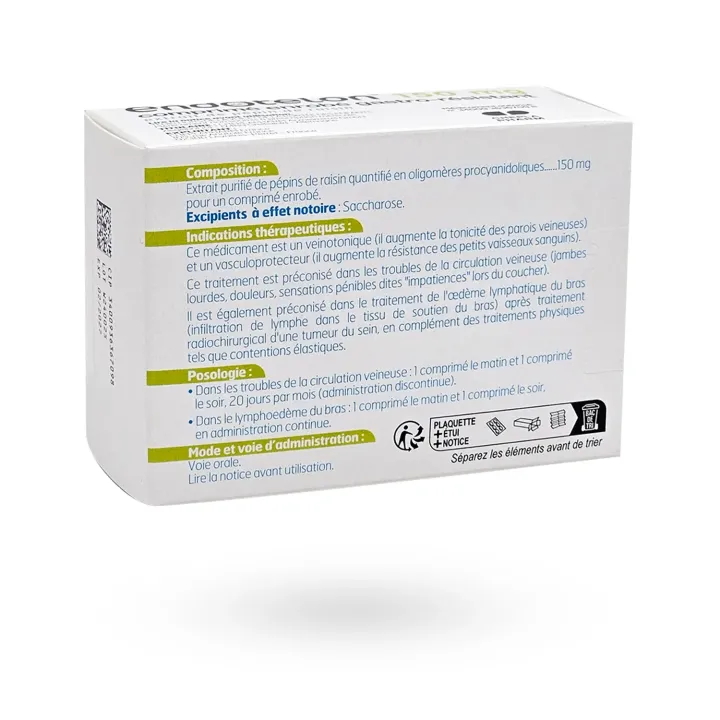 Endotélon 150 mg – Jambes lourdes et circulation veineuse | Veinotonique à base de raisin – Pharmacie en ligne