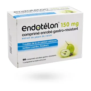 Endotélon 150 mg jambes lourdes 60 comprimés
