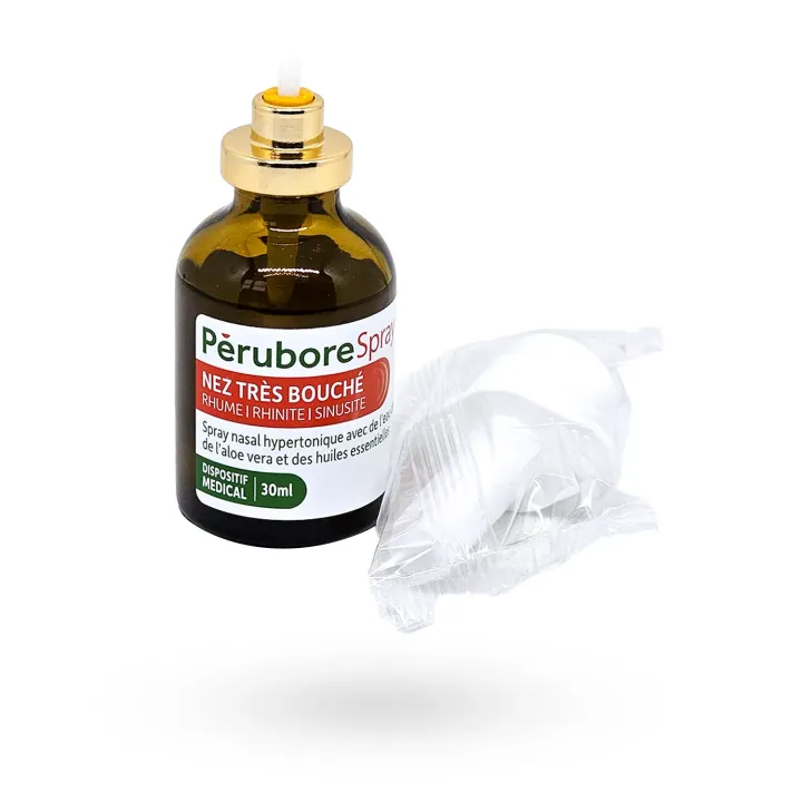 Pérubore Spray Nez très bouché 30 ml – Décongestionnant nasal rhume, rhinite, sinusite | Pharmacie en ligne