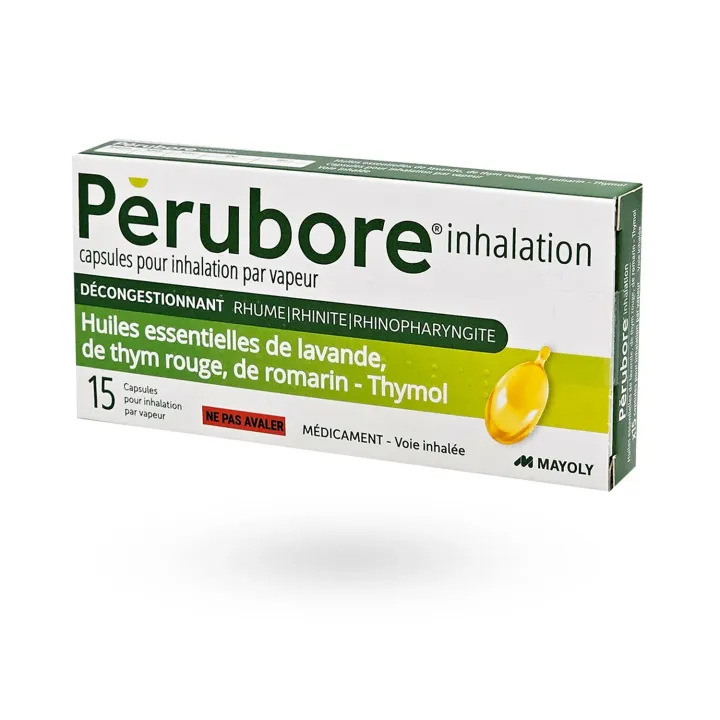 Pérubore Inhalation – Capsules pour inhalation par vapeur rhume et nez bouché | Pharmacie en ligne